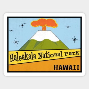 Haleakala National Park Hawaii Vintage Mid-Century Sticker